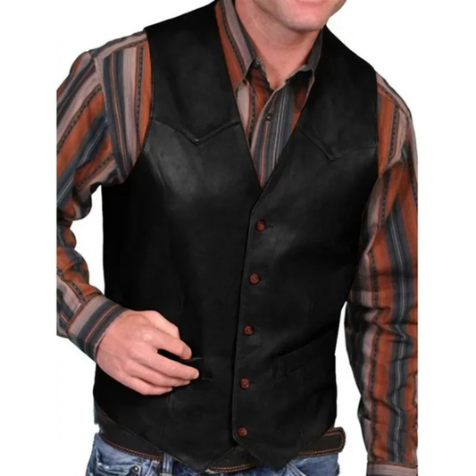 Men’s Western Waistcoat – Vintage-Inspired Layer for Casual and Festival Wear
