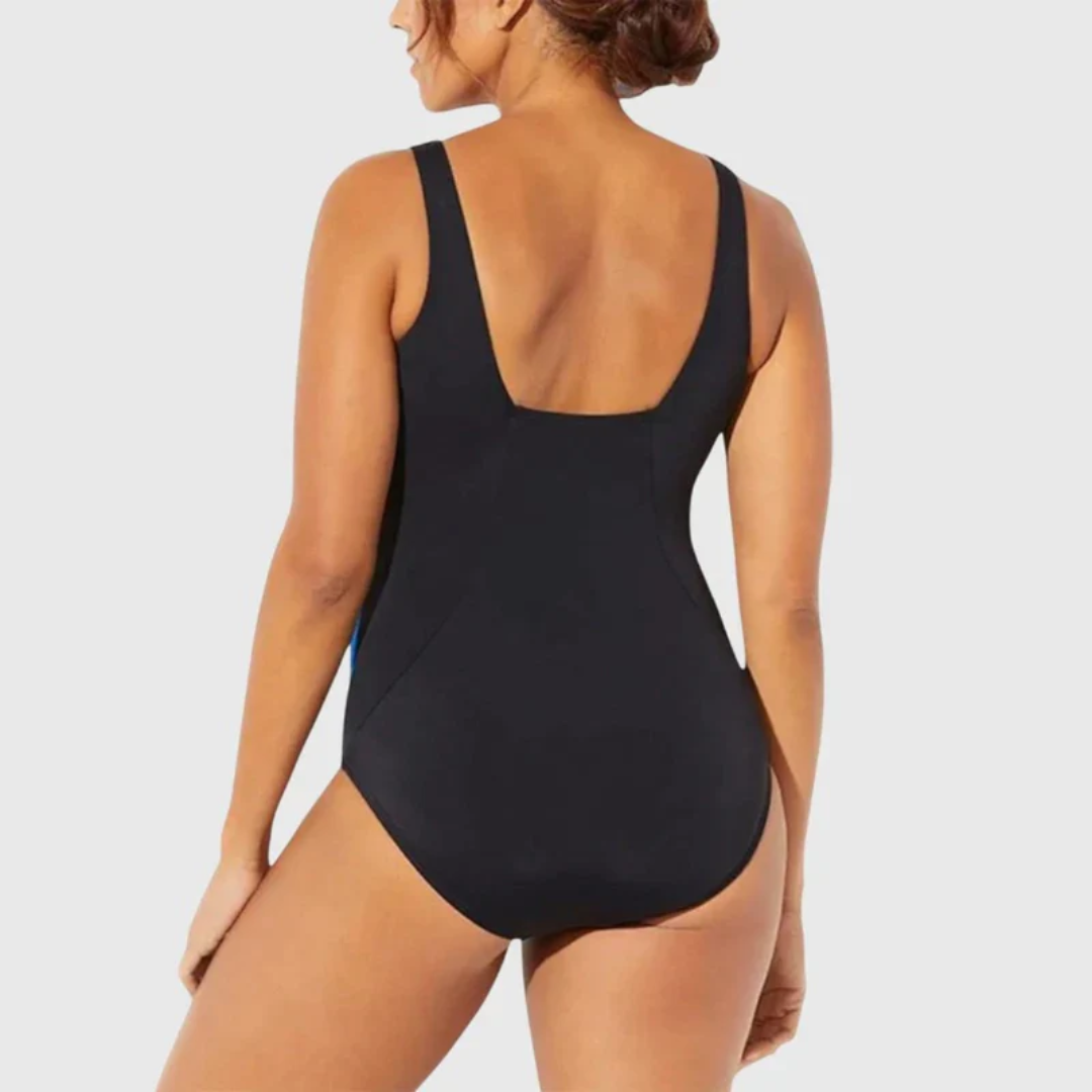 Women’s Printed One-Piece Swimsuit – Comfortable Summer Swimwear for Beach and Pool
