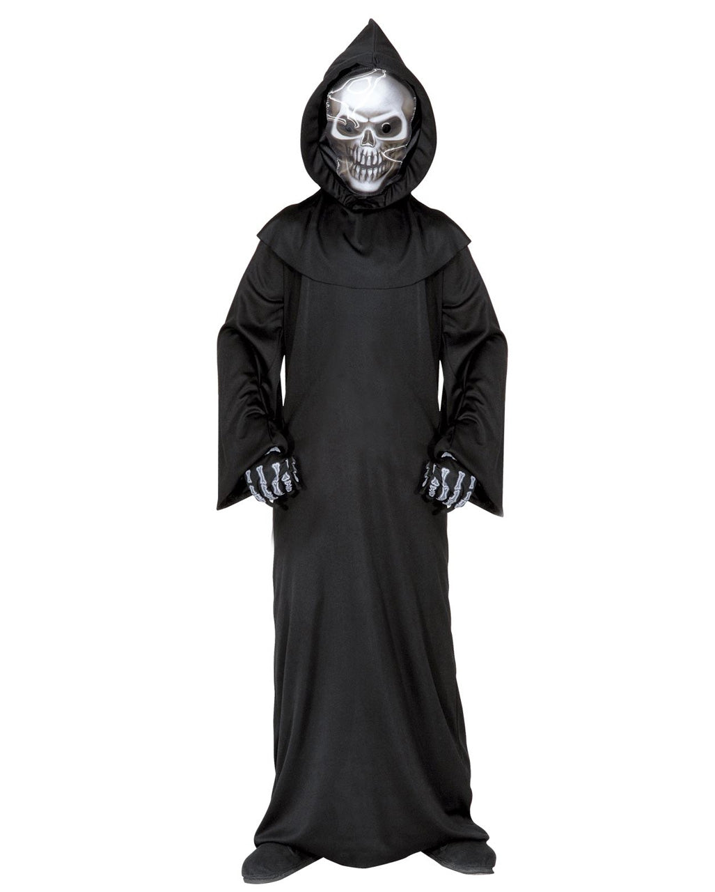Children's Grim Reaper Robe Skull Mask Halloween Costume