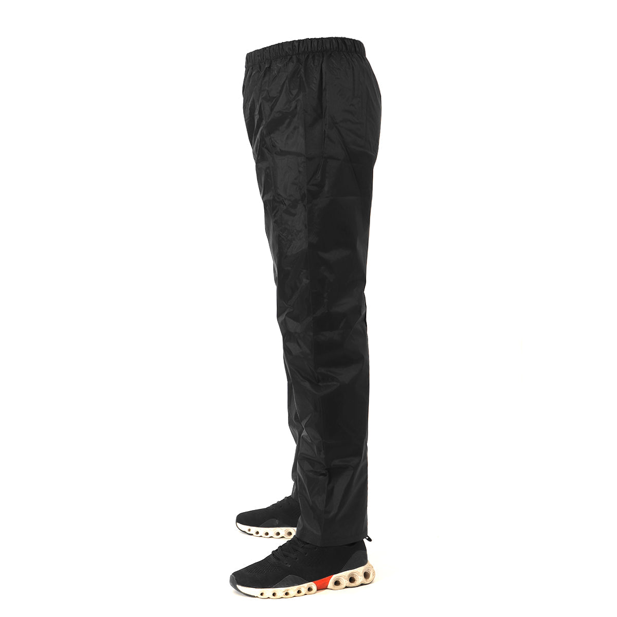 Men’s Waterproof Rain Trousers – Lightweight Windproof Outdoor Overpants with Elastic Waist for Fishing Hiking and Wet-Weather Activities