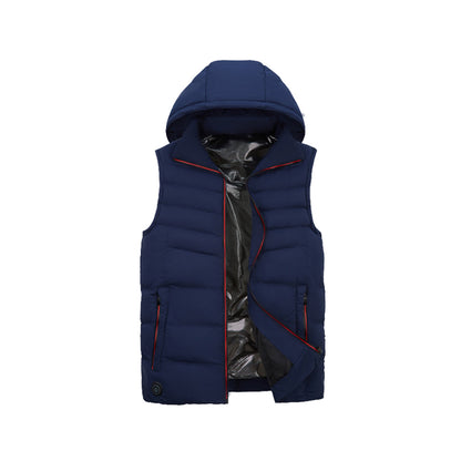 Unisex USB Heated Puffer Vest – Hooded Winter Layer with Adjustable Heat Control