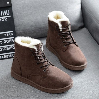 Women's Lace-Up Heeled Studded Chunky Chelsea Boots