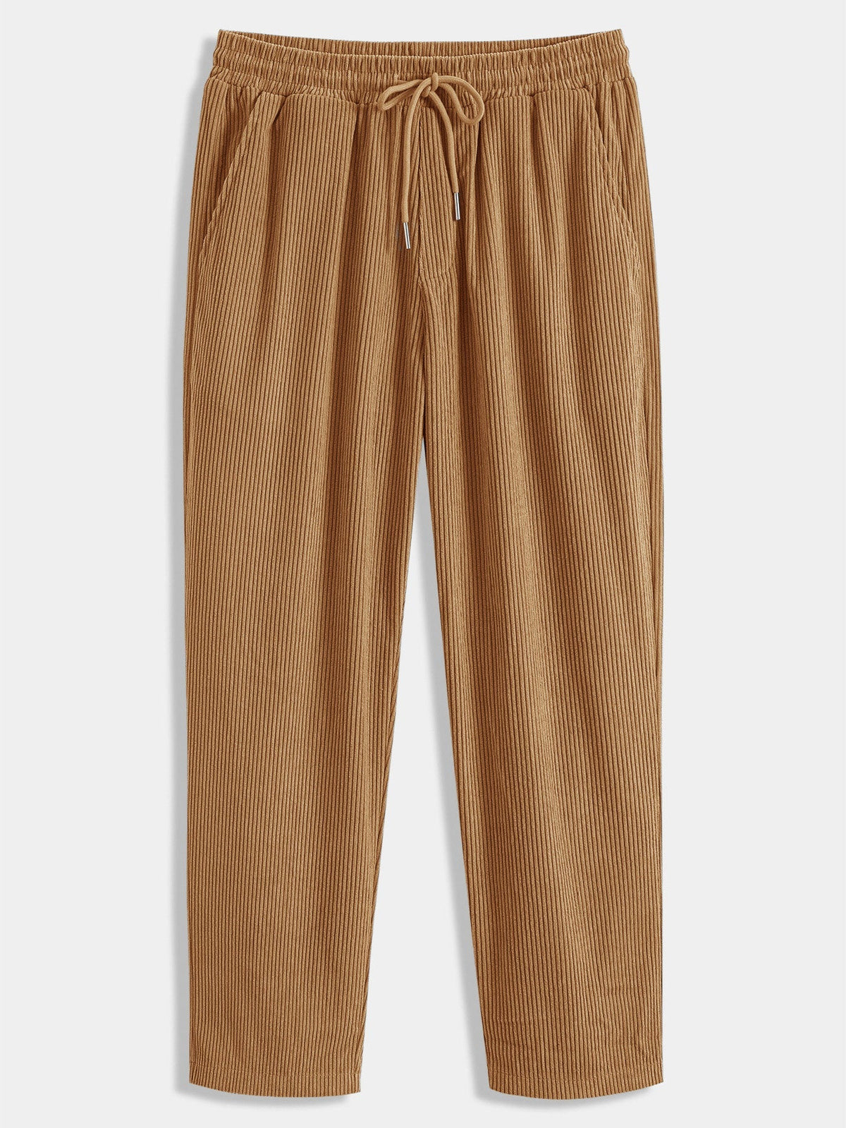 Men’s Hooded Flannel Shirt and Corduroy Trouser Set – Relaxed Autumn Casualwear