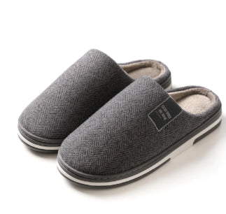 Women's Suede-Look Platform Clog Slippers - Dark Gray