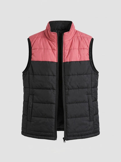 Unisex USB Heated Puffer Vest – High-Collar Winter Layer with Dual Heat Control