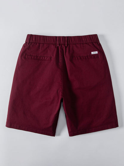 Men’s Viscose Knit Shirt with Stretch Chino Shorts – Summer Smart Casual Set