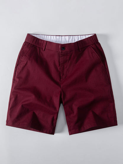 Men’s Viscose Knit Shirt with Stretch Chino Shorts – Summer Smart Casual Set