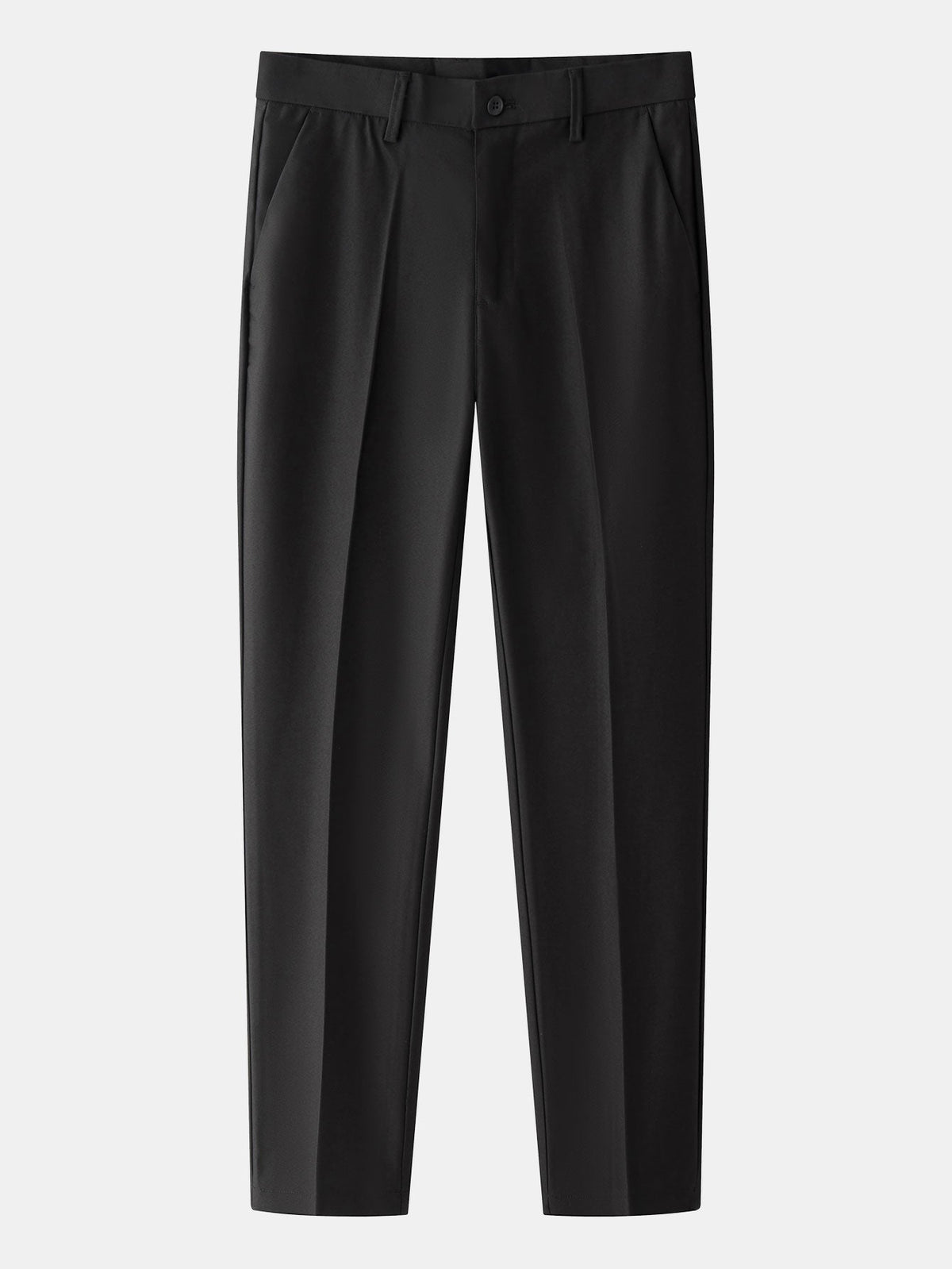 Men’s Cable-Knit Button Shirt with Tapered Trousers – Refined Smart Casual Set