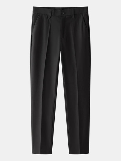 Men’s Cable-Knit Button Shirt with Tapered Trousers – Refined Smart Casual Set