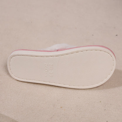 Women's Faux Fur Lined Thick-Sole Platform Clog Slippers - Beige