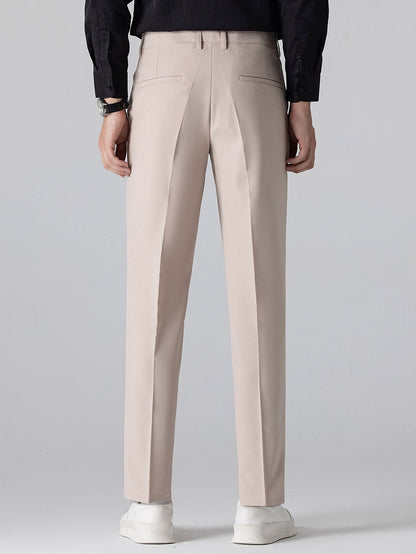Men’s Viscose Knit Shirt and Tapered Trousers Set – Smart Casual Summer Outfit