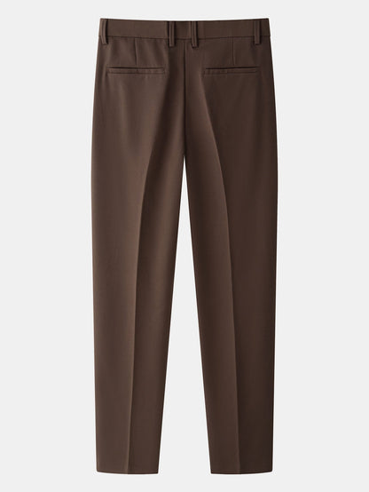 Men’s Cable-Knit Button Shirt with Tapered Trousers – Refined Smart Casual Set