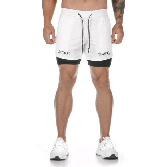 Men’s 2-in-1 Quick-Dry Training Shorts – Layered Performance Style for Active Wear