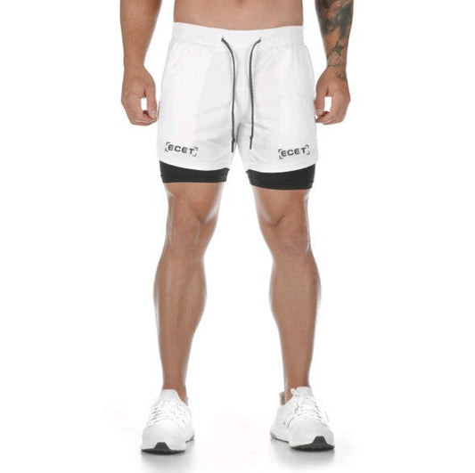 Men’s 2-in-1 Quick-Dry Training Shorts – Layered Performance Style for Active Wear