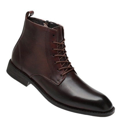 Men’s Heritage Leather Boots – Classic Lace-Up Ankle Style for Tailored and Everyday Wear