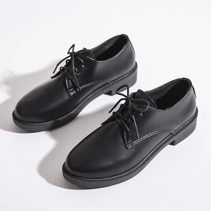 Women’s Retro Oxford Shoes – Classic Elegant LaceUp Durable Comfort for Smart Casual Wear
