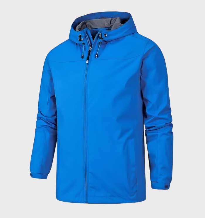 Men’s Lightweight Hooded Shell Jacket – Practical Outdoor Layer for Summer Travel