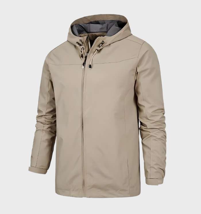 Men’s Lightweight Hooded Shell Jacket – Practical Outdoor Layer for Summer Travel