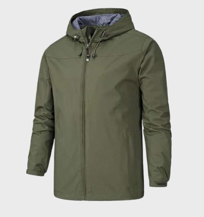 Men’s Lightweight Hooded Shell Jacket – Practical Outdoor Layer for Summer Travel