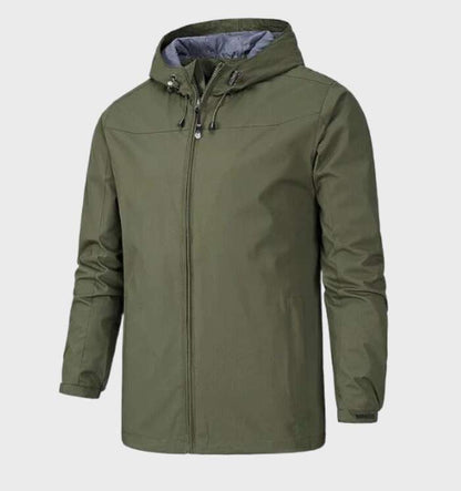 Men’s Lightweight Hooded Shell Jacket – Practical Outdoor Layer for Summer Travel