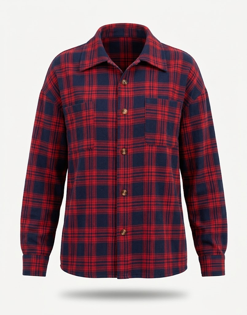 Women’s Oversized Printed Shirt – Casual Button-Front Style for Everyday Layering