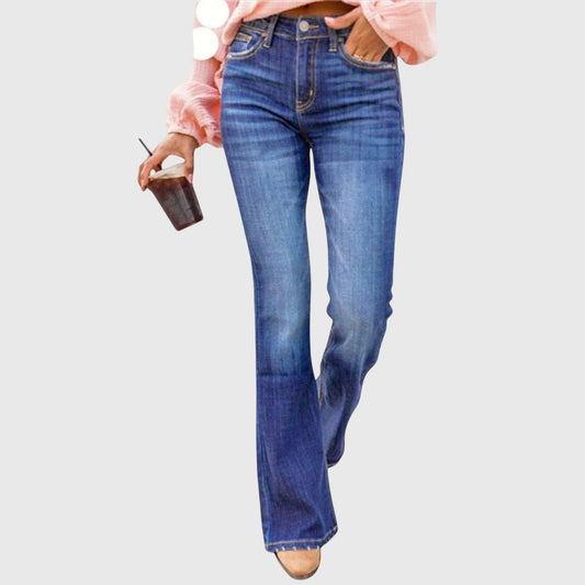 Women’s Bootcut Jeans – High-Waisted Stretch Jeans with Flared Leg