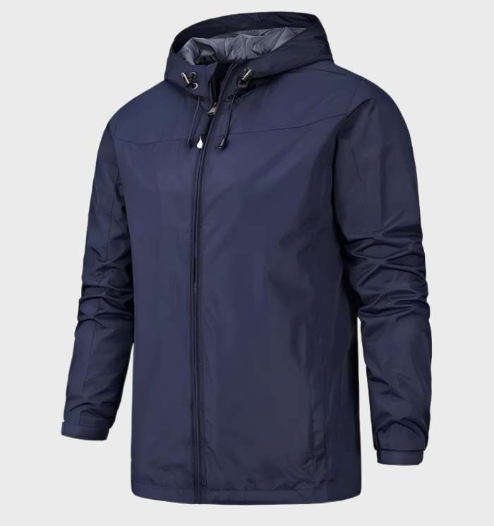 Men’s Lightweight Hooded Shell Jacket – Practical Outdoor Layer for Summer Travel