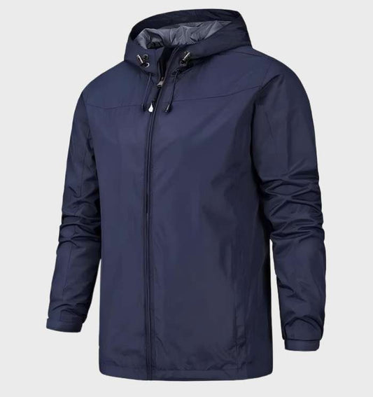 Men’s Lightweight Hooded Shell Jacket – Practical Outdoor Layer for Summer Travel