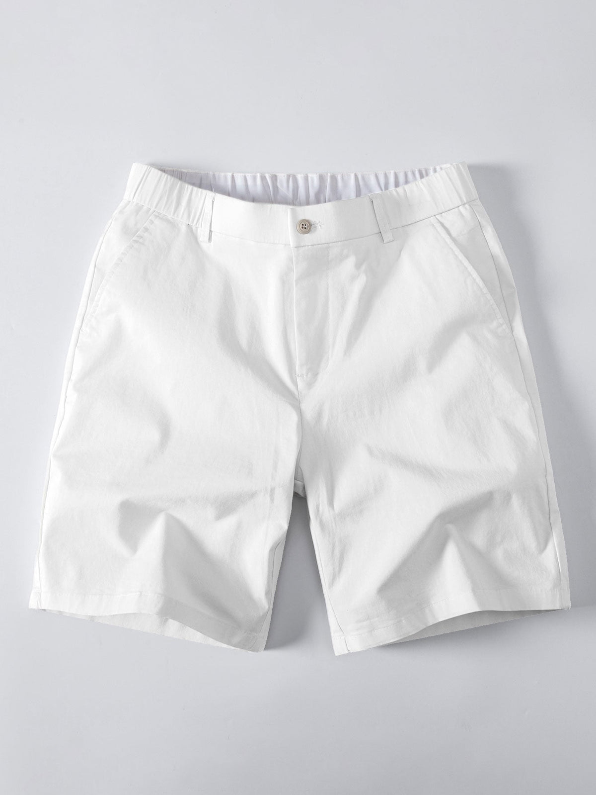 Men’s Viscose Knit Shirt with Stretch Chino Shorts – Summer Smart Casual Set
