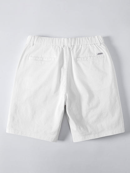 Men’s Viscose Knit Shirt with Stretch Chino Shorts – Summer Smart Casual Set
