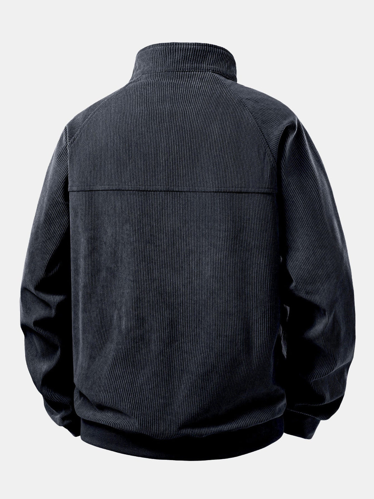 Men’s Corduroy Quarter-Zip Sweatshirt – Relaxed Raglan Pullover for Cooler Days