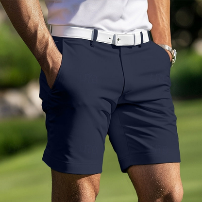 Men’s Regular-Fit Summer Shorts – Breathable Casual Shorts with Side Pockets and Belt Loops