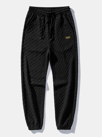 Men’s Sleeveless Hooded Vest Tracksuit – Textured Jogger Co-Ord for Streetwear