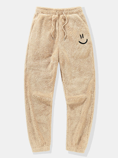 Men’s Plush Teddy Tracksuit – Relaxed Hooded Jogger Set for Winter Comfort