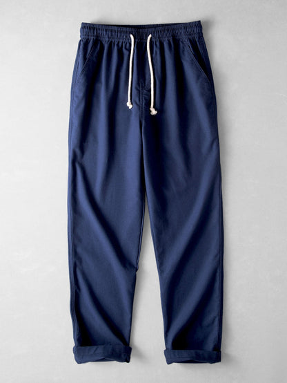 Men’s Cotton Shirt and Linen Blend Trouser Set for Summer Smart Casual Dressing