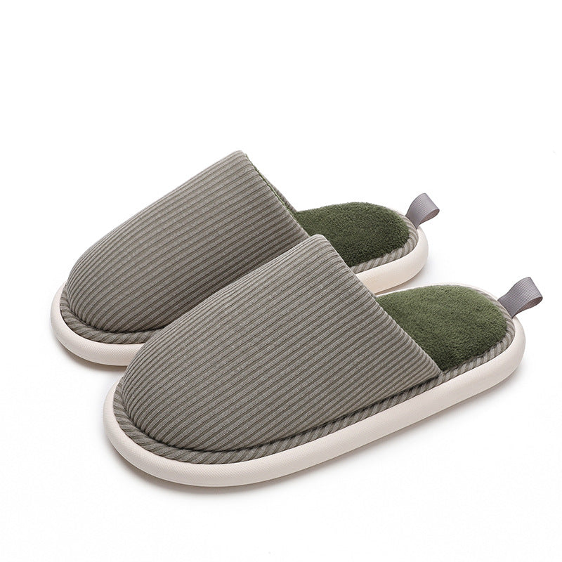Women's Faux Fur Lined Platform Clog Slippers - Dark Green