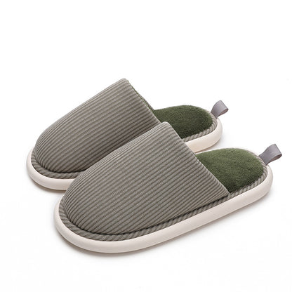 Women's Faux Fur Lined Platform Clog Slippers - Dark Green
