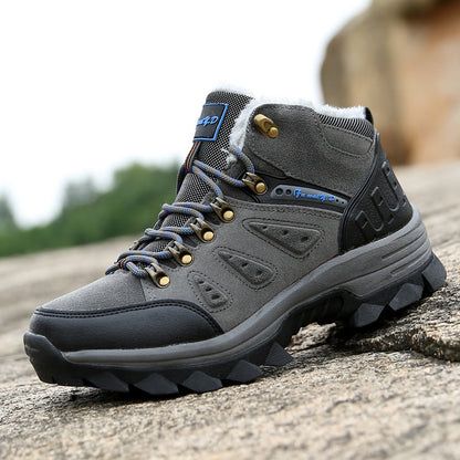 Men’s Water-Resistant Winter Hiking Boots – Fleece-Lined Outdoor Boots with Gripped Sole