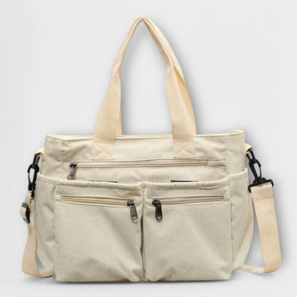 Women’s Multi-Pocket Tote Bag – Practical Dual-Carry Style for Work and Everyday Use
