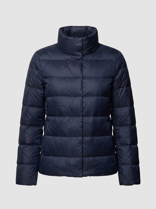 Women’s Lightweight Down Puffer Jacket – Short Stand-Collar Insulated Layer for Refined Winter Styling