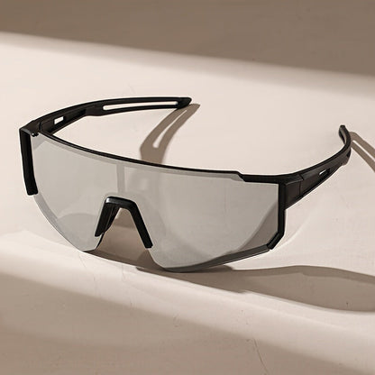 Men’s Shield Sports Sunglasses – Coated Wraparound Eyewear for Driving and Outdoor Activities