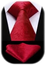 Men’s Paisley Jacquard Tie Set – Refined Formal Accessories for Weddings and Events