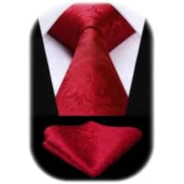 Men’s Paisley Jacquard Tie Set – Refined Formal Accessories for Weddings and Events