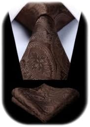 Men’s Paisley Jacquard Tie Set – Refined Formal Accessories for Weddings and Events
