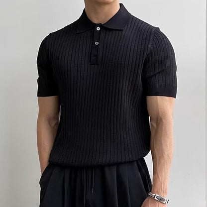 GIMCHEON Knitted Polo Shirt