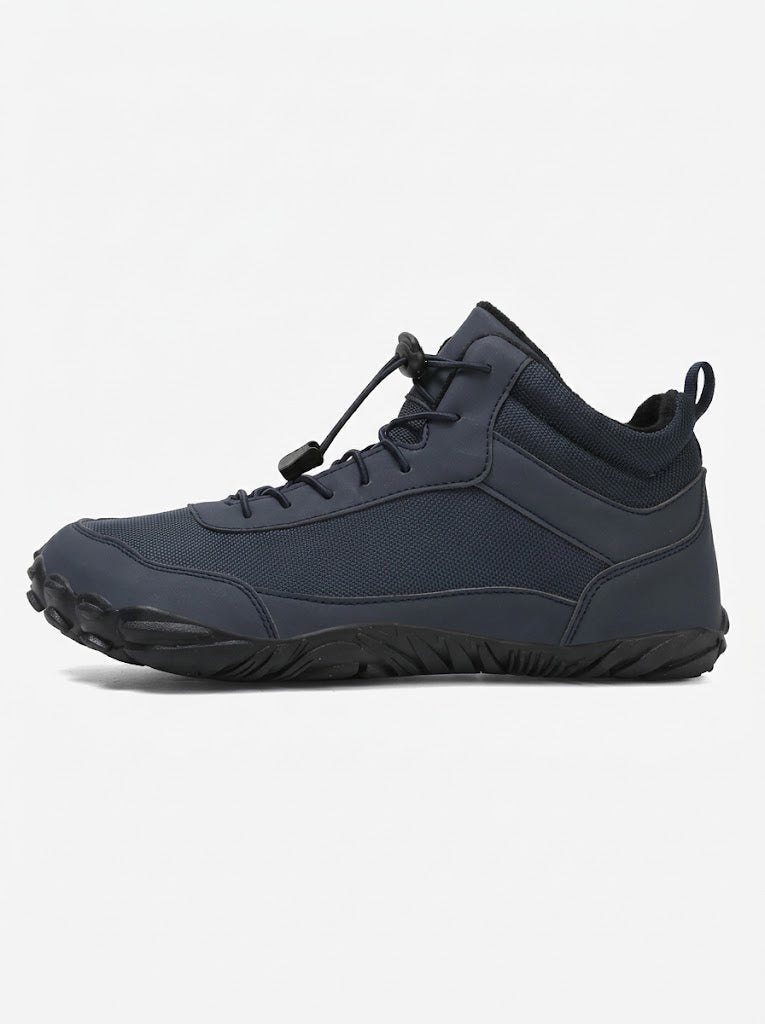 Men’s Waterproof Barefoot Winter Hiking Shoes – Insulated Anti-Slip Quick-Lace Outdoor Work Boots