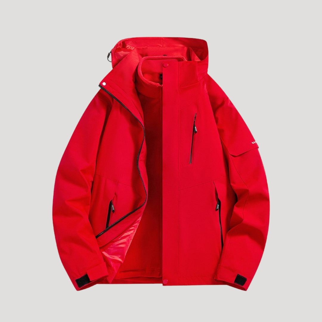 Women’s Hooded Rain Jacket – Waterproof Windbreaker with Zip Pockets