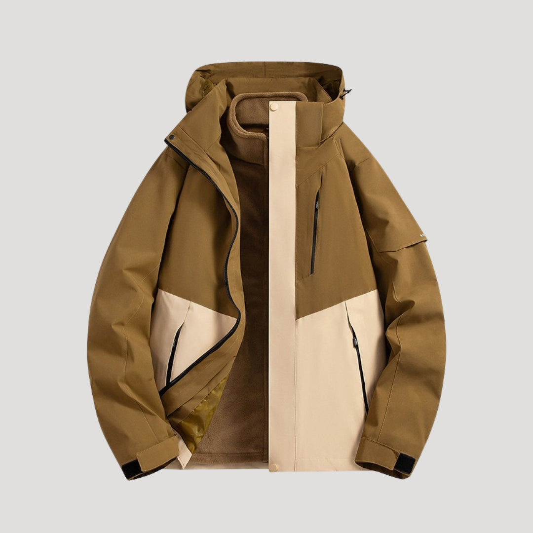 Women’s Hooded Rain Jacket – Waterproof Windbreaker with Zip Pockets