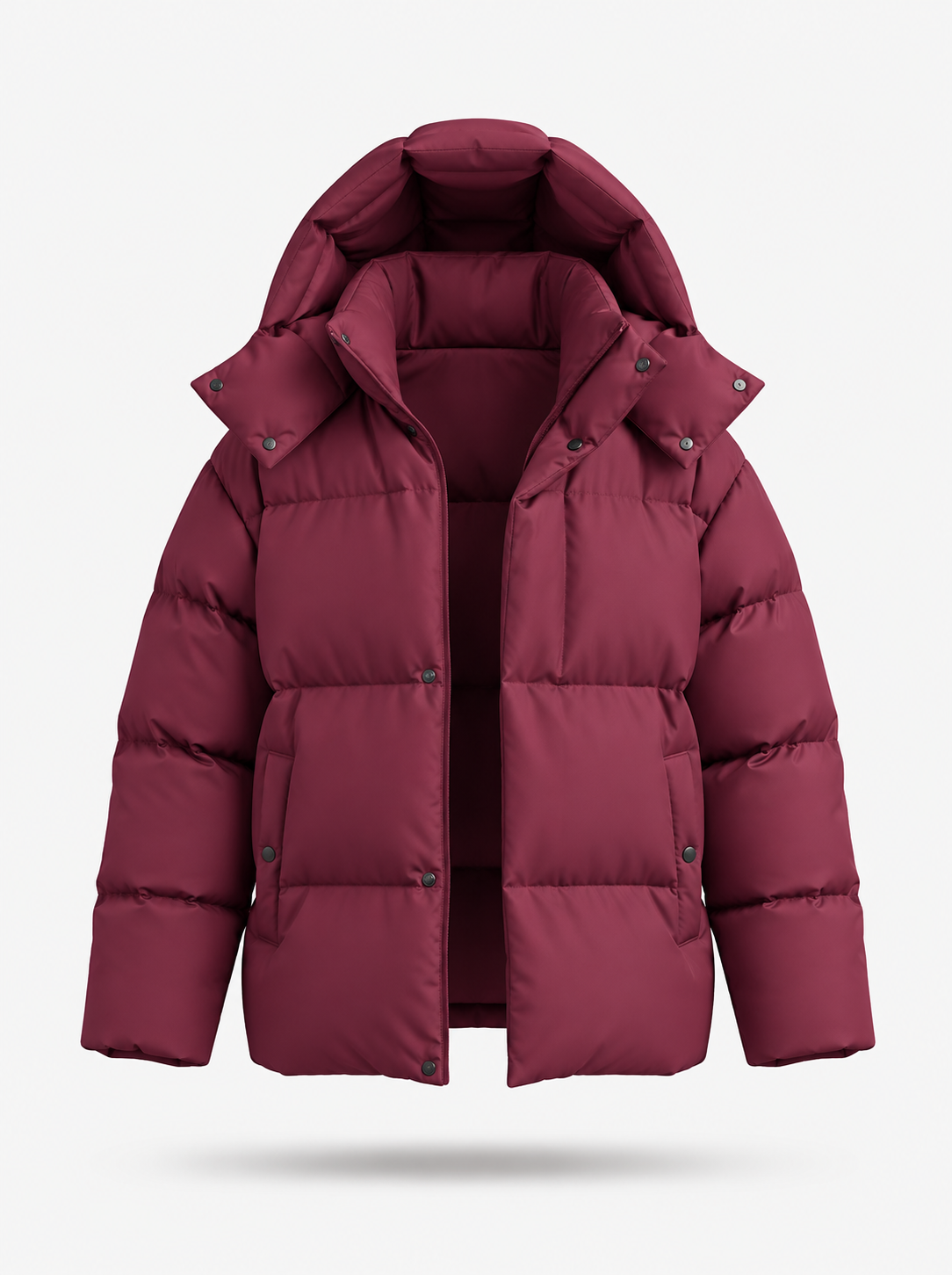 Women’s Relaxed Hooded Puffer Jacket – Warm Oversized Layer for Everyday Winter Wear