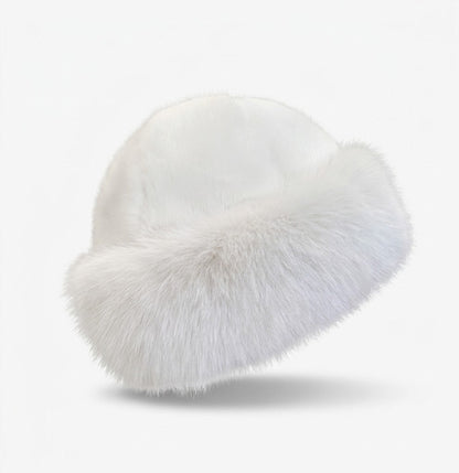 Women’s Plush Winter Hat – Thick Brimless Faux-Fur Cap with Extended Ear Coverage
